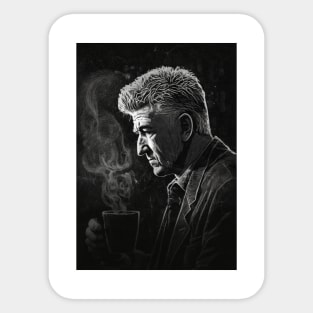 David Lynch - Damn Fine Cup of Coffee Sticker